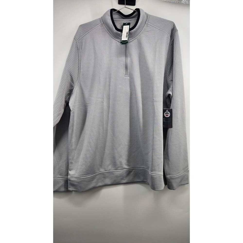 Flag & Anthem Men's Grey XL Claremont Performance Textured 1/4 Zip Jacket‎ NWT